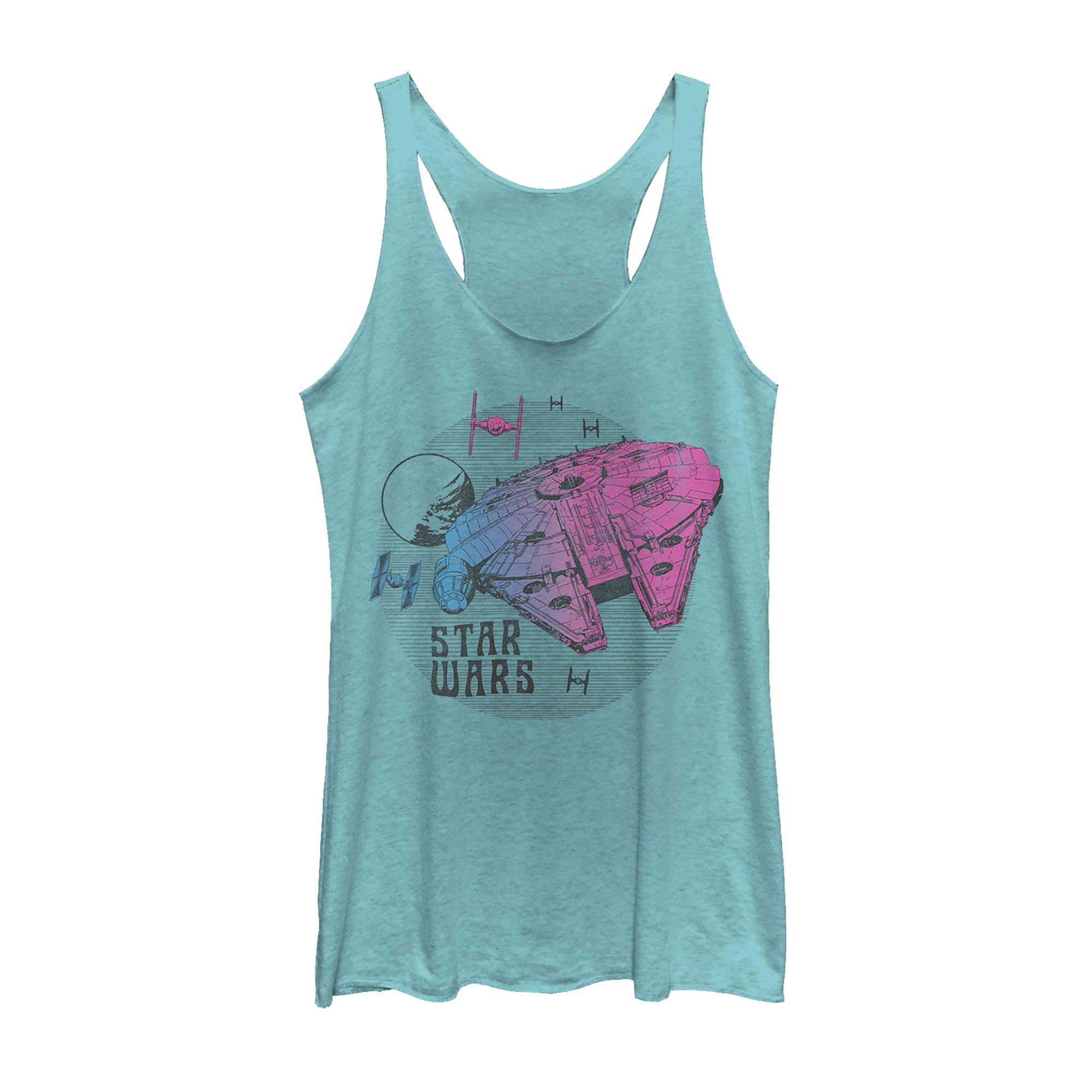 Chemise Star Wars pour femme motif vaisseau spatial fluo - 3