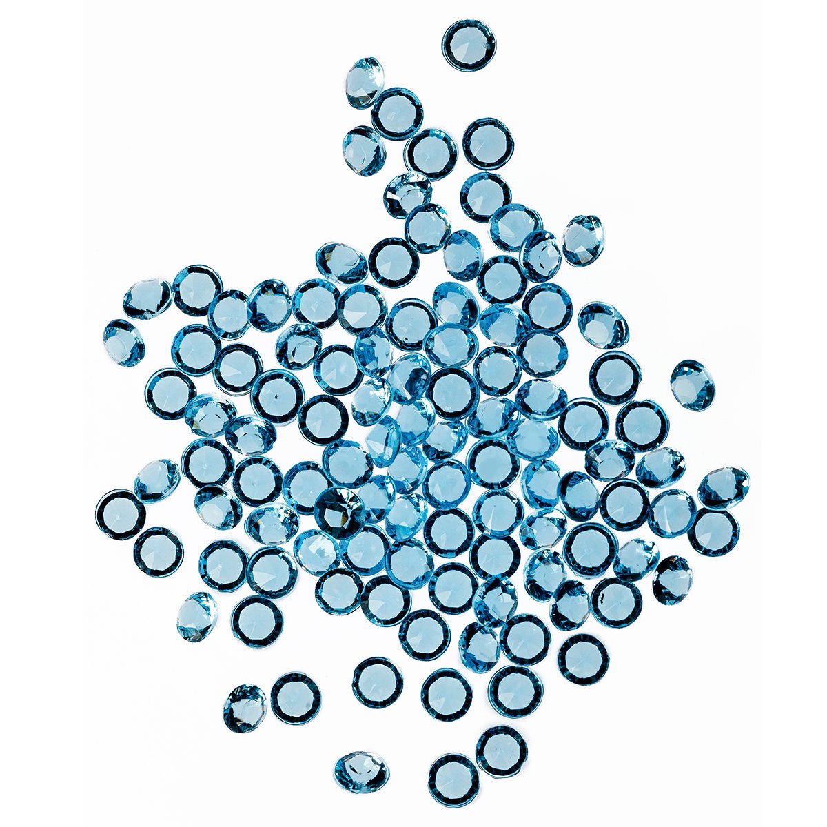Trimming Shop Aqua Blue 10000pcs Table Scatters Clear Acrylic Rhinestone — image 1