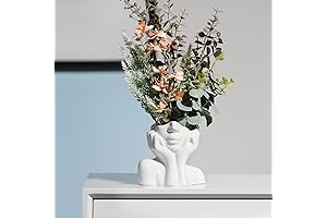 Modern BrownLove Ceramic Face Vase