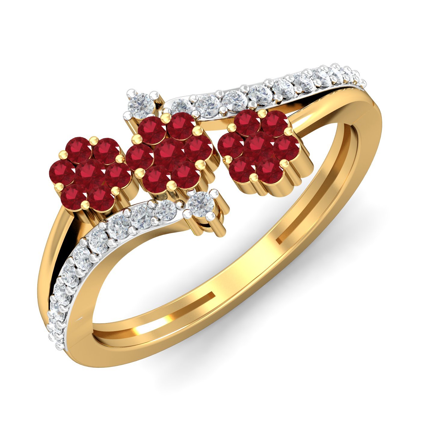 14KT Yellow Gold De Fête Ring for Women-image-29