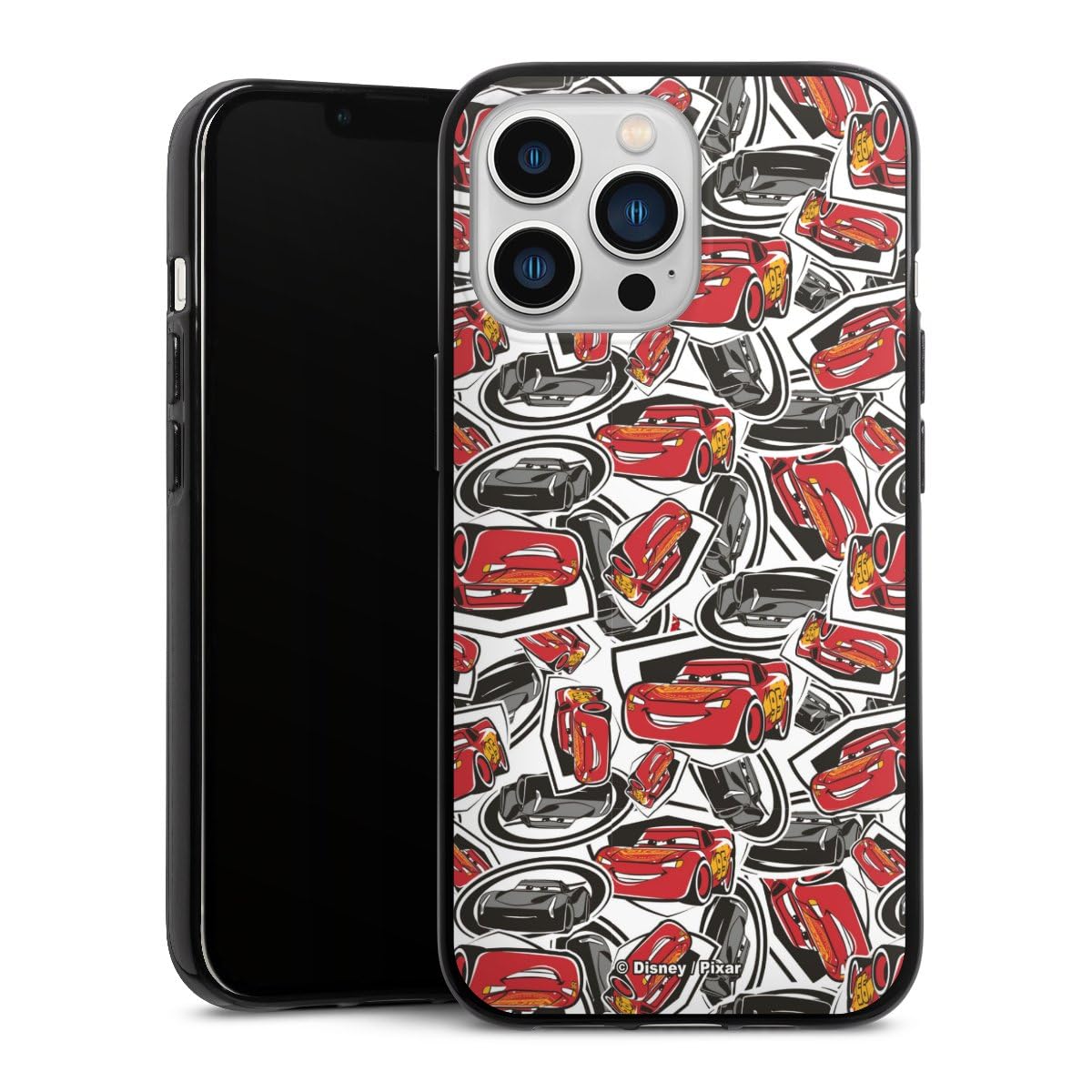 Silikon Hlle kompatibel mit Apple iPhone 13 Pro Case schwarz Handyhlle  Cars Disney Pixar Lightning McQueen 95: Amazon.de: Elektronik & Foto