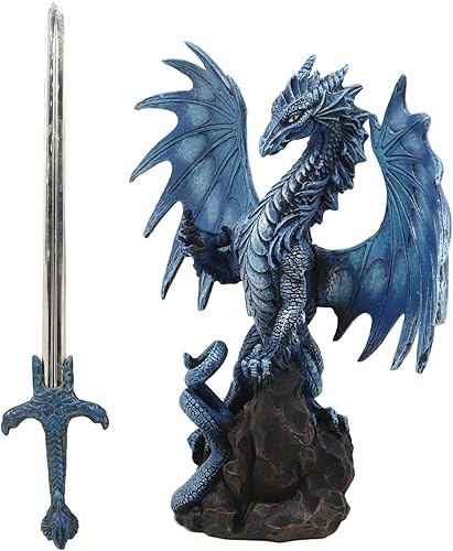 Miniatura 6 de Ebros Sea Blade Ruth Thompson - Estatua de dragón con abridor de letras, espada de daga de 11.75 pulgadas de alto, colección de la serie de hojas de