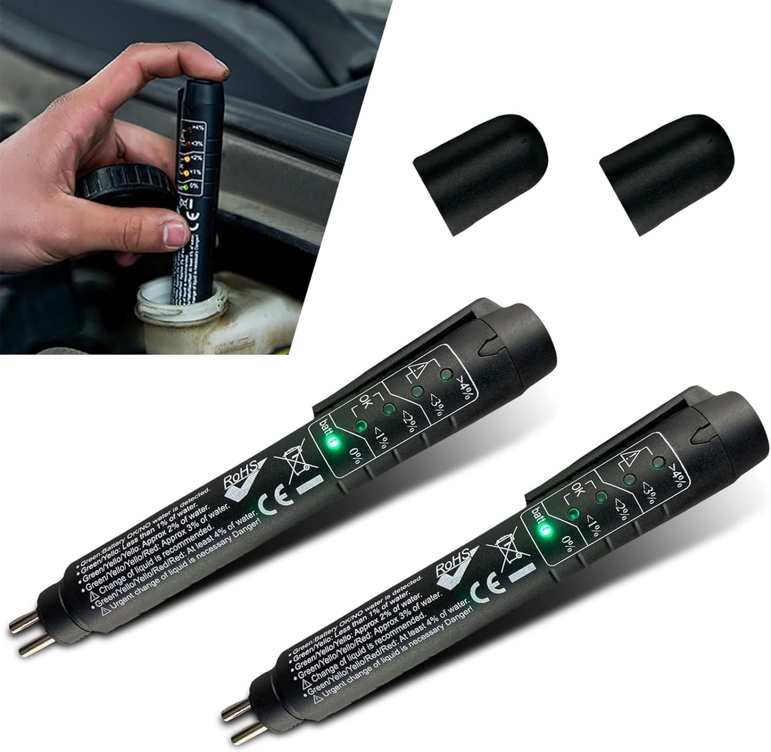 Amazon.com: Mandark Car Brake Fluid Liquid Tester Pen, 5 LED Indicators ...