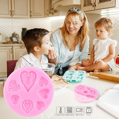 Miniatura 3 de Mujiang Molde de perlas 3D para fondant, bolas de perlas semiesferas, moldes de silicona para chocolate, burbujas de perlas, moldes de caramelo para