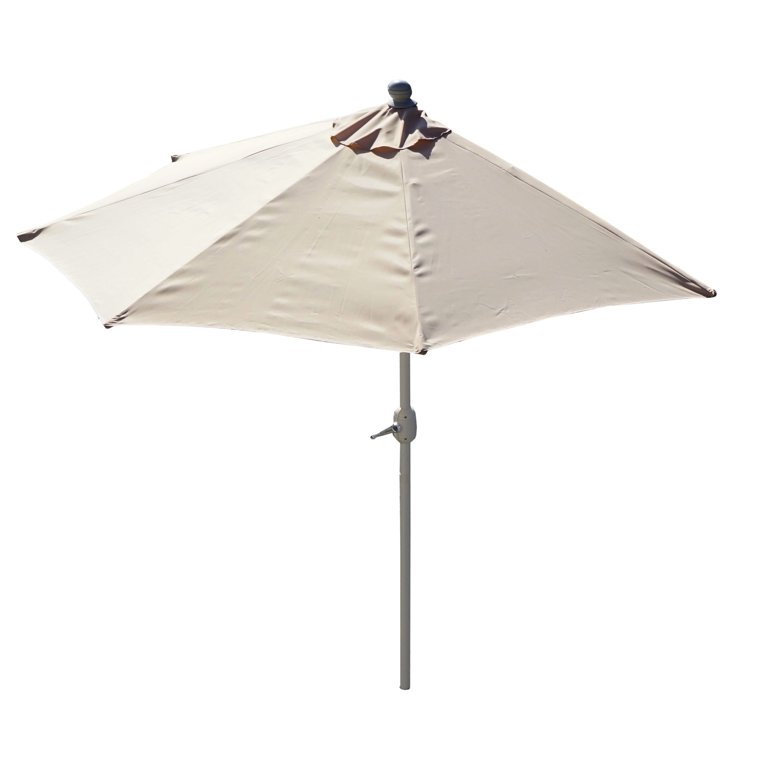 Mendler Sonnenschirm halbrund Parla, Halbschirm Balkonschirm, UV 50+ Polyester/Alu 3kg 300cm ohne Ständer