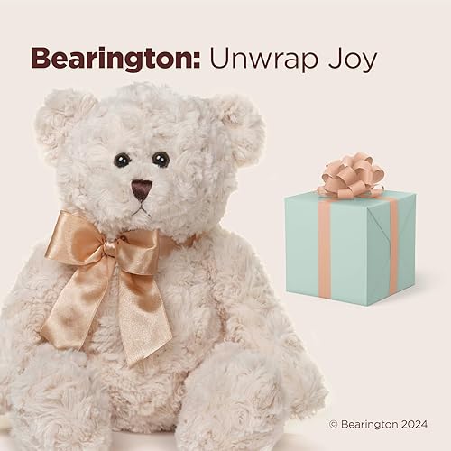 Miniatura 5 de Bearington Huggles - Oso de peluche blanco cremoso, 16 pulgadas