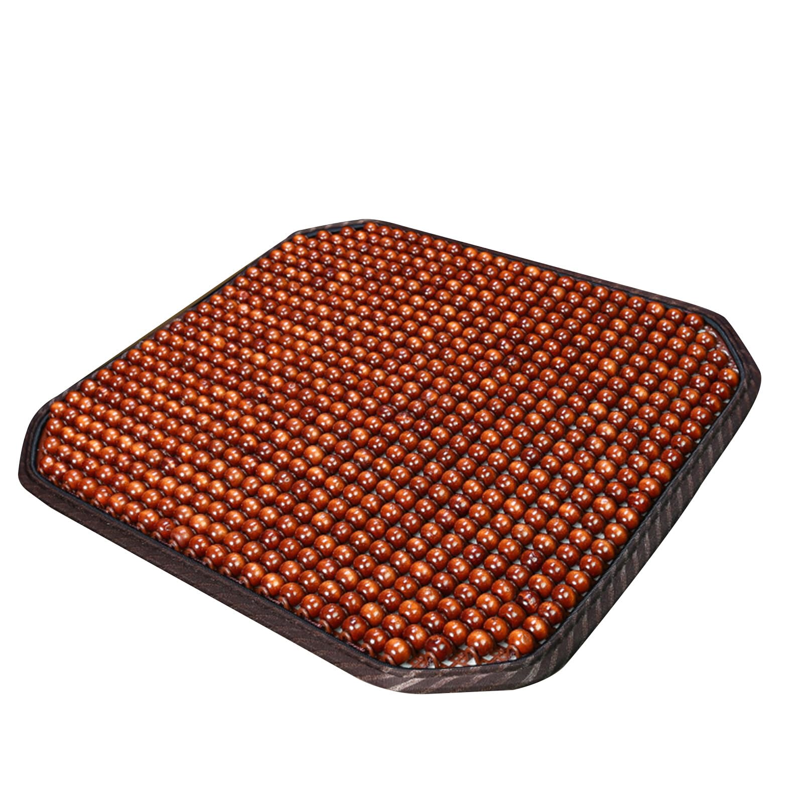 Housse de siège en perles de bois pour voiture/van/Taix - 45 x 45 cm - Coussin rafraîchissant pour siège de voiture - Pour voiture, maison, bureau