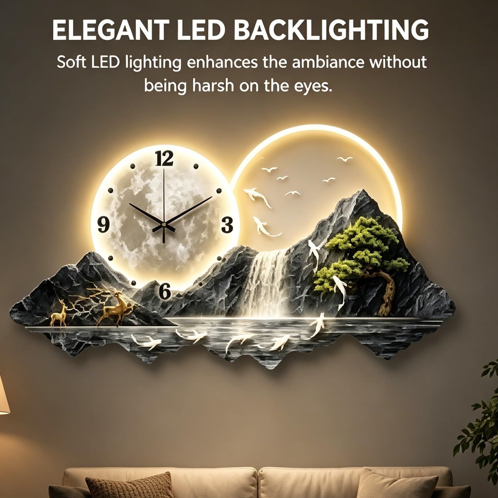 Orologio Design Da Parete，silenzioso Orologio Decorativo Moderno For Soggiorno, Cucina E Ufficio, Reloj De Pared Modernos 3D Para Sala
