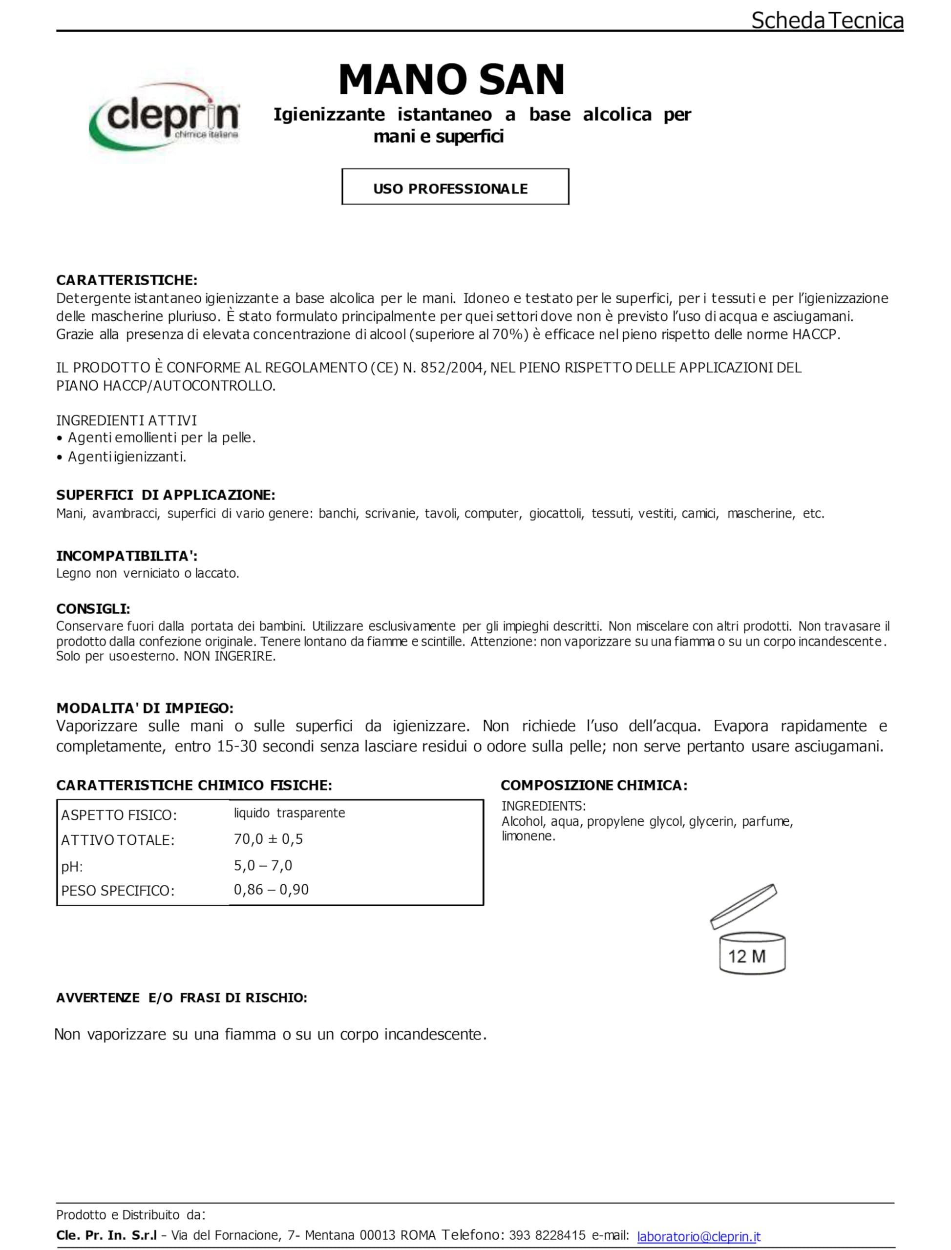 DETERGENTE MANI ANTIVIRUS FUNGHI E BATTERI 500ML. ANCHE PER SUPERFICI