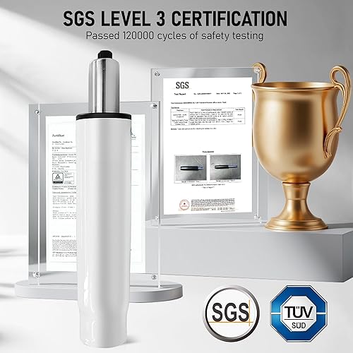 Miniatura 8 de Silla de oficina ergonómica de respaldo alto, silla de escritorio de malla transpirable con soporte lumbar, reposacabezas ajustable, reposabrazos