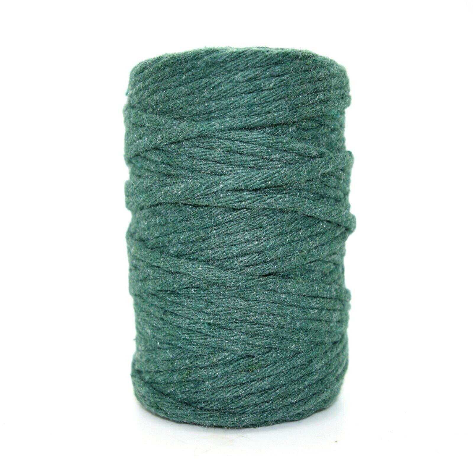 SolaDirect Premium Green Macrame Cord Twine50 M / 164 Ft Of 5 mm Thick Natural Cotton Thread Yarn Macrame Rope (Reel) from B&Q
