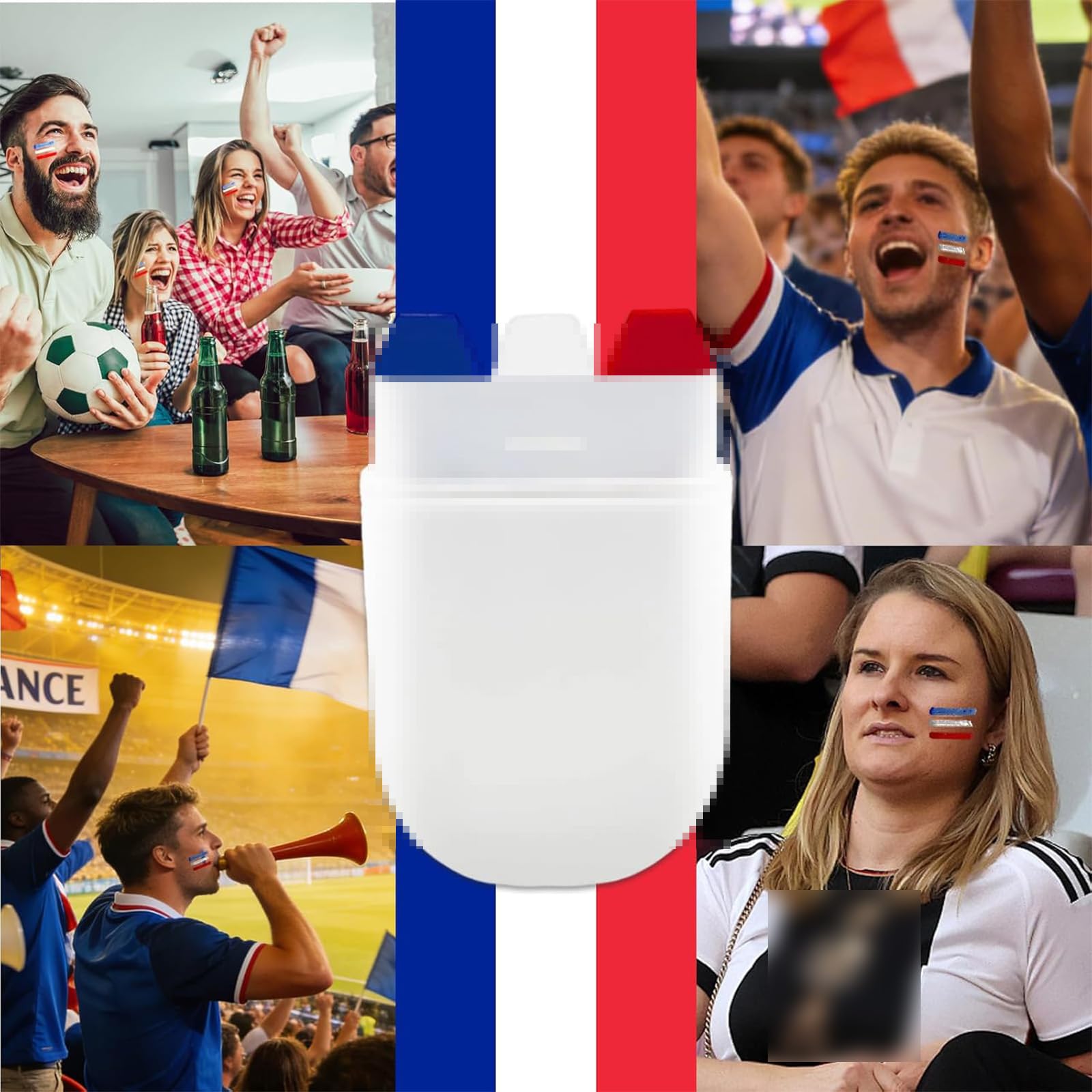Kit Supporter Coupe du Monde 2026 France – Bandeau Drapeau Collier Fête Sportif