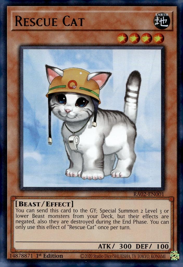 【ARS10】RESCUE CAT レスキューキャット RA02-EN001 Amazon.com: Rescue Cat (UR) - RA02-EN001 - Ultra Rare - 1st