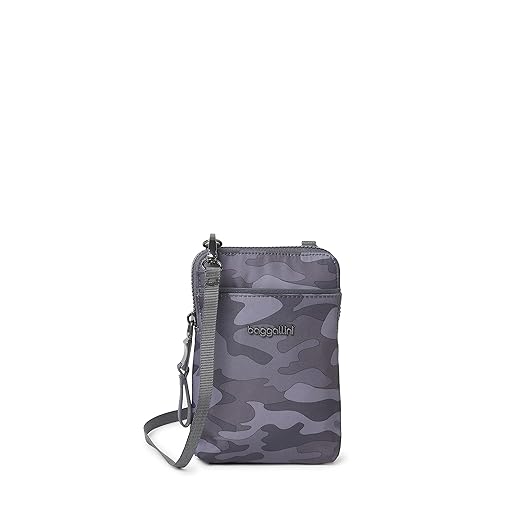 Baggallini womens Broadway Crossbody Bag, Smoke/Faux Python, One Size US