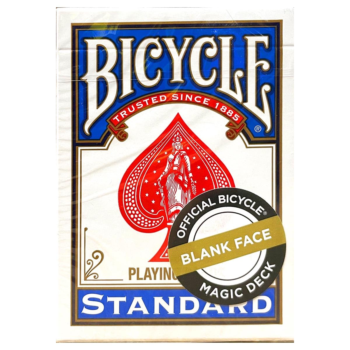Bicycle Standard Blank Face Blue Back Magic Deck Playing Cards|Super Handling and Durability|Family Card Games|Gift and Toys For Boys, Girls and Adults