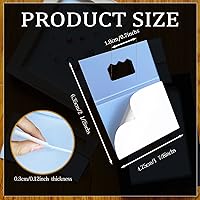 Vista 2 de Paquete de 20 colgadores adhesivos para cuadros, colgador de espuma adhesiva, colgador adhesivo de plástico con dientes de sierra, colgadores