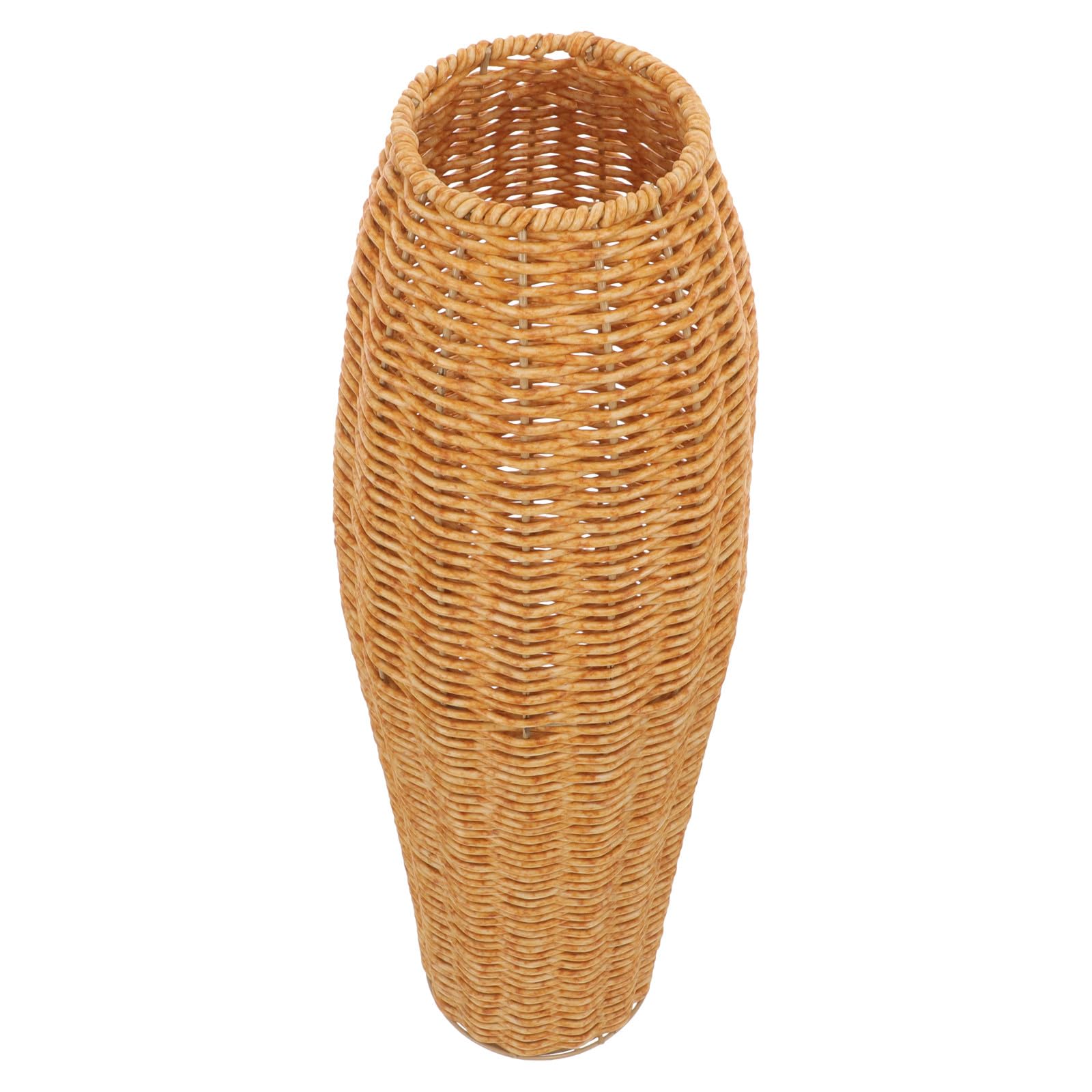 Vase tissé en plastique pour fleurs séchées et déco de salon moderne