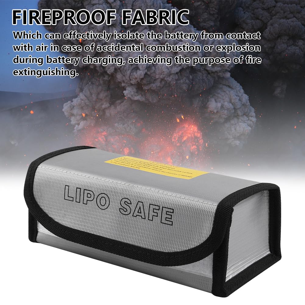 Lipo Safe Bag,Lipo Batteria Batteria Borsa,Antifuoco Antiesplosione Batteria Protezione Borsa,Lipo Batteria Safe Bag per Charge e Caricare