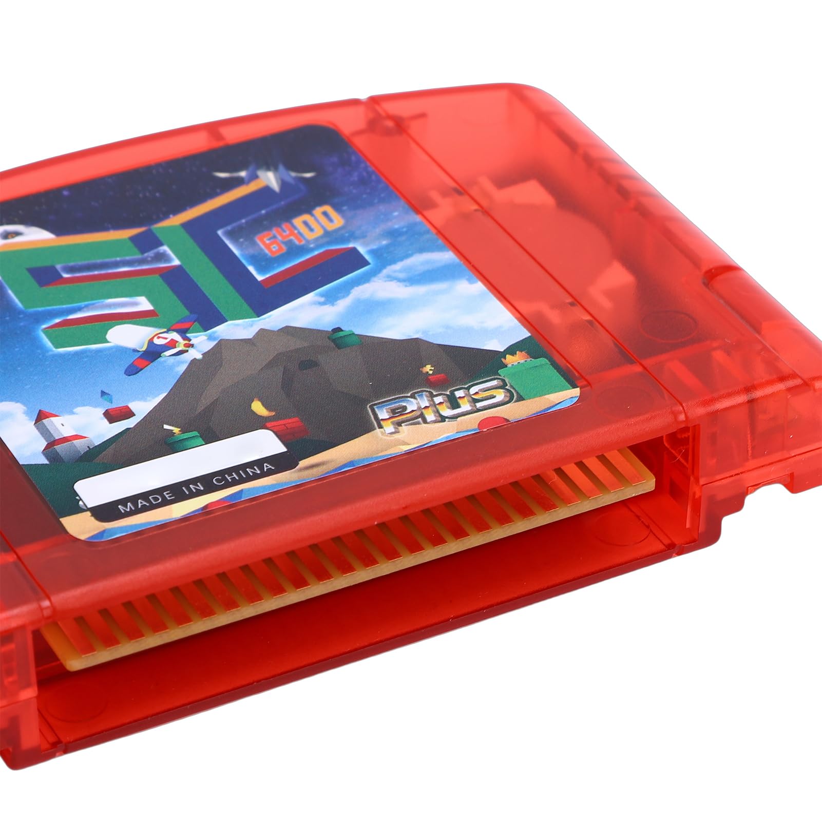 CCYLEZ Tarjeta Flash de Código Abierto, Compatible con Tarjeta Grabadora de Lector de Juegos N64 con Memoria de 64 MB y Velocidad de Transferencia Rápida de 23,8 MiB/s, para Juegos Retro (rojo
