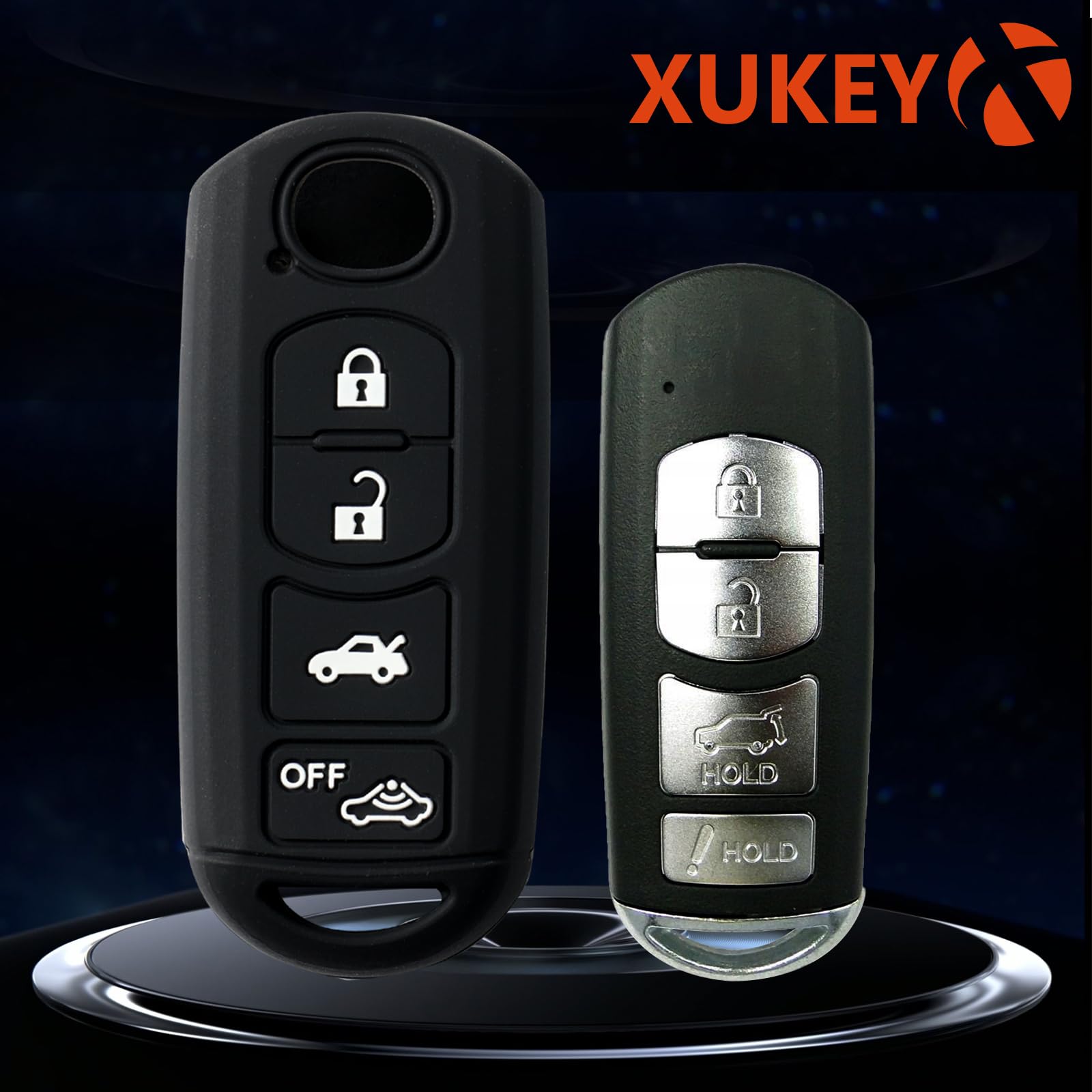 TPU Autoschlüssel-Hülle Für Mazda EZ6 / EZ-60 / EZ6200 (2025) – Schwarz, Kratzfest