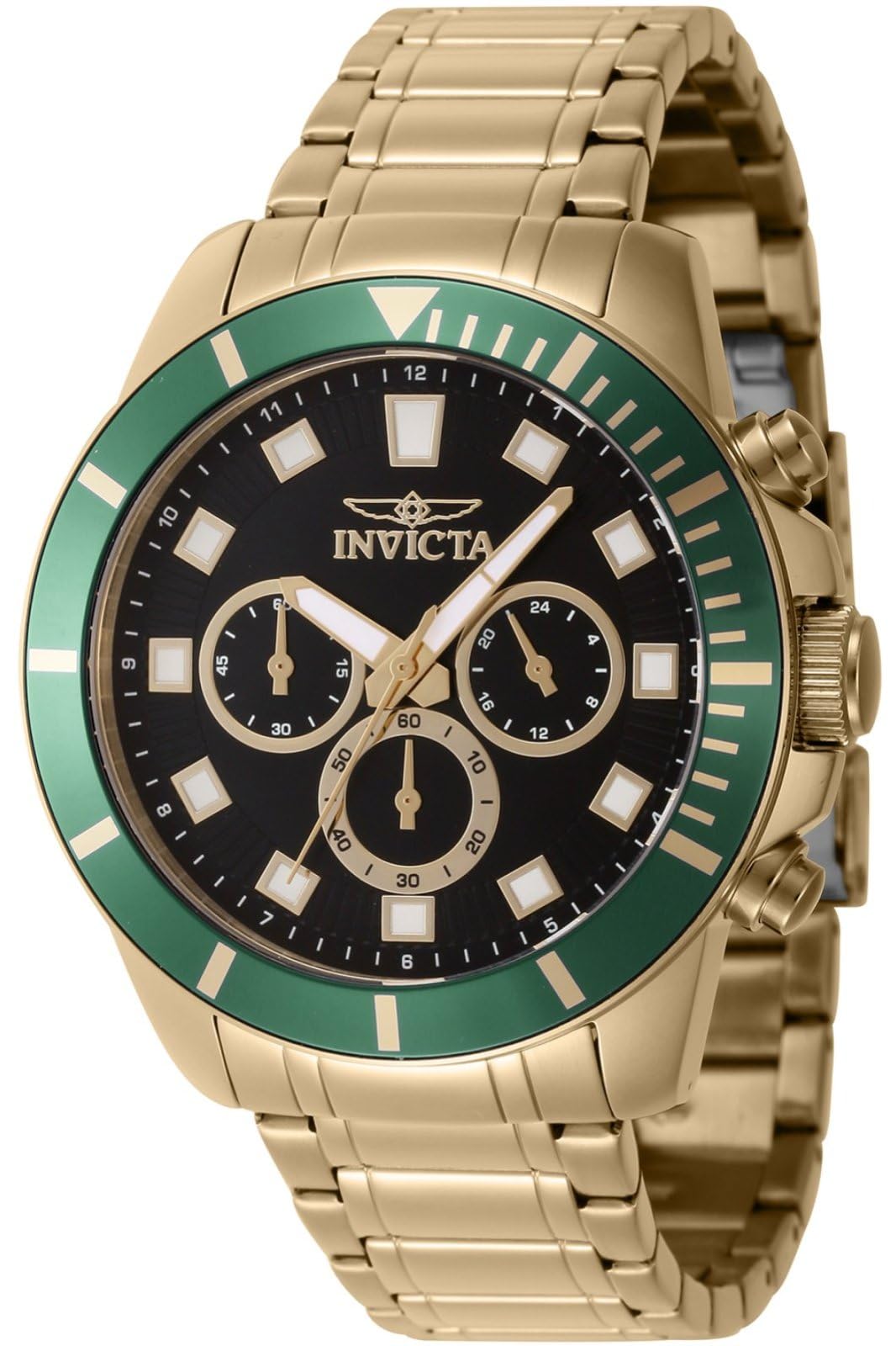 Invicta Stainless Steel Pro Diver Chronograph Black Dial Analog Watch for Men - 46043, Silver Band (B0CKH2TL54) Amazon Price History, Amazon Price Tracker