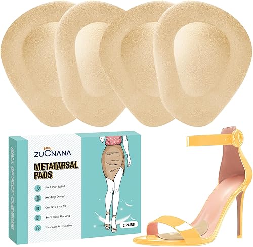 Almohadillas Metatarsianas para Mujeres, Cojines para la Planta del Pie para Tacones, Almohadillas de Gel Suaves para los Pies para Comodidad y