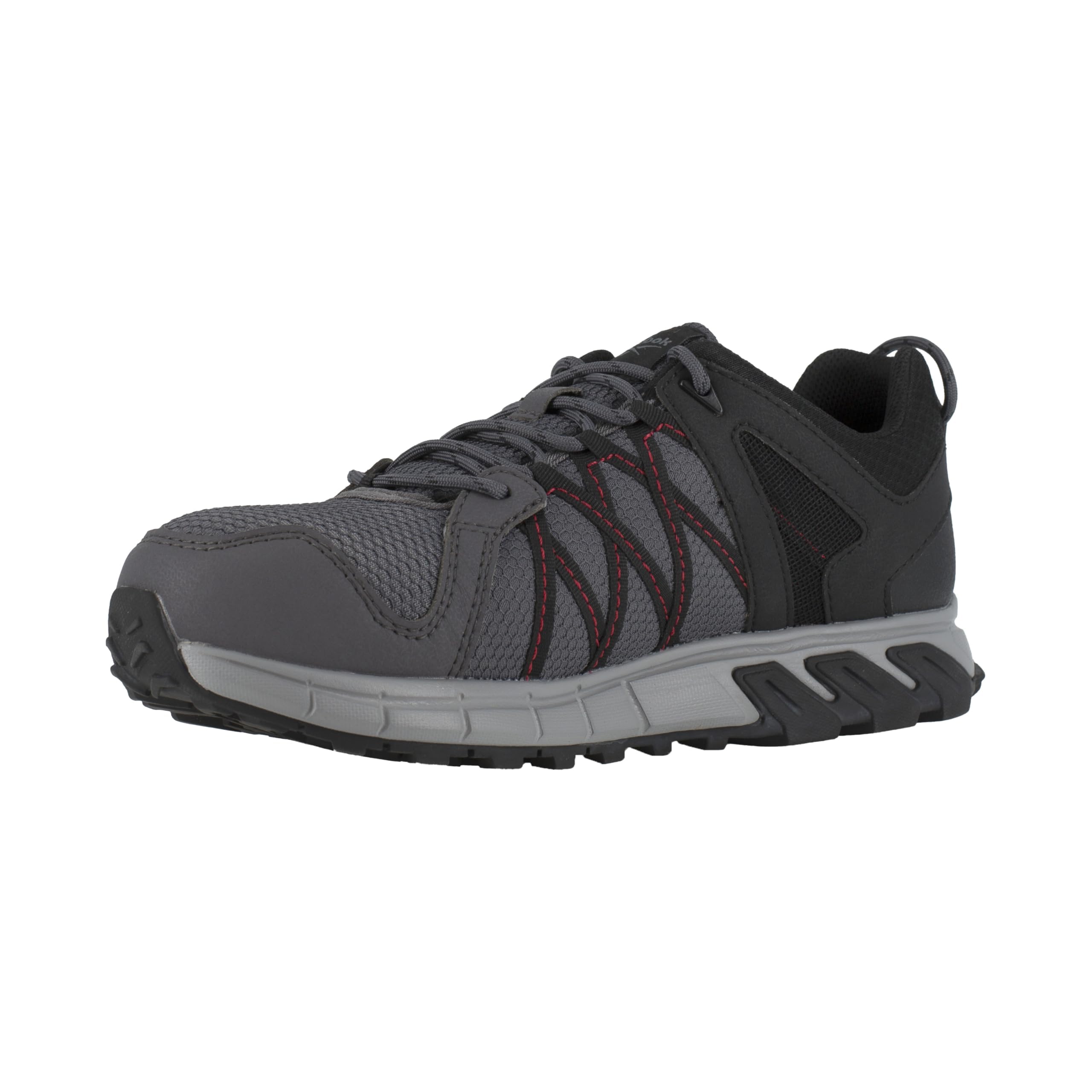 Reebok Męski Trailgrip Work at Oxford męski RB3402 szary, czarny i czerwony Trailgrip Work Athletic