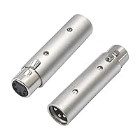 Vista 12 de 2Pack Adaptador XLR hembra a TRS de 1/4 pulgada, Adaptador XLR hembra equilibrado a macho de cuarto de pulgada 6.35mm