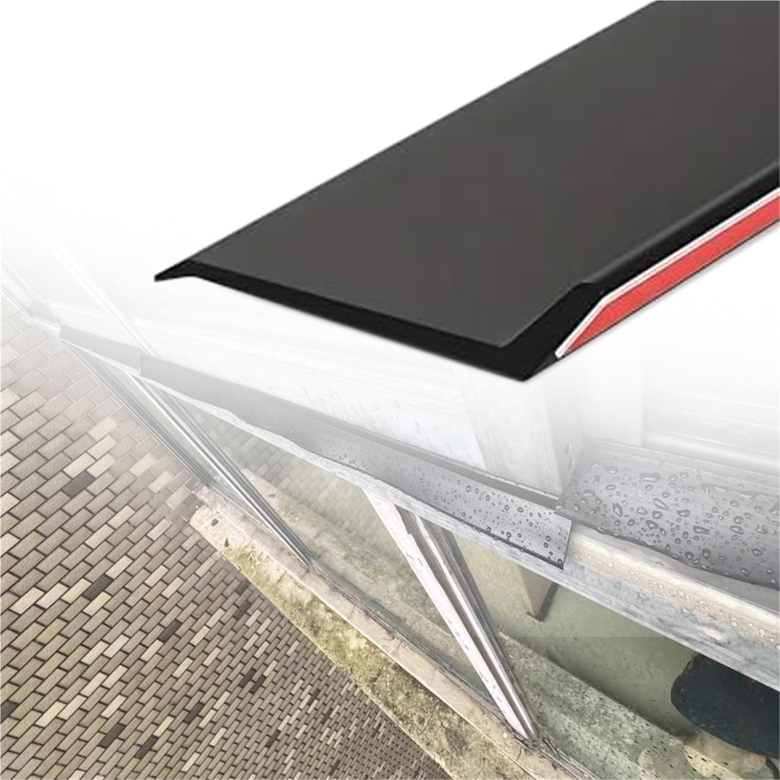 Generico Strisce autoadesive Impermeabili per Porte e finestre – Protezioni antigoccia Resistenti alle intemperie per prevenire perdite e Proteggere da Pioggia, Neve e spifferi, LW 30M x 4.5CM