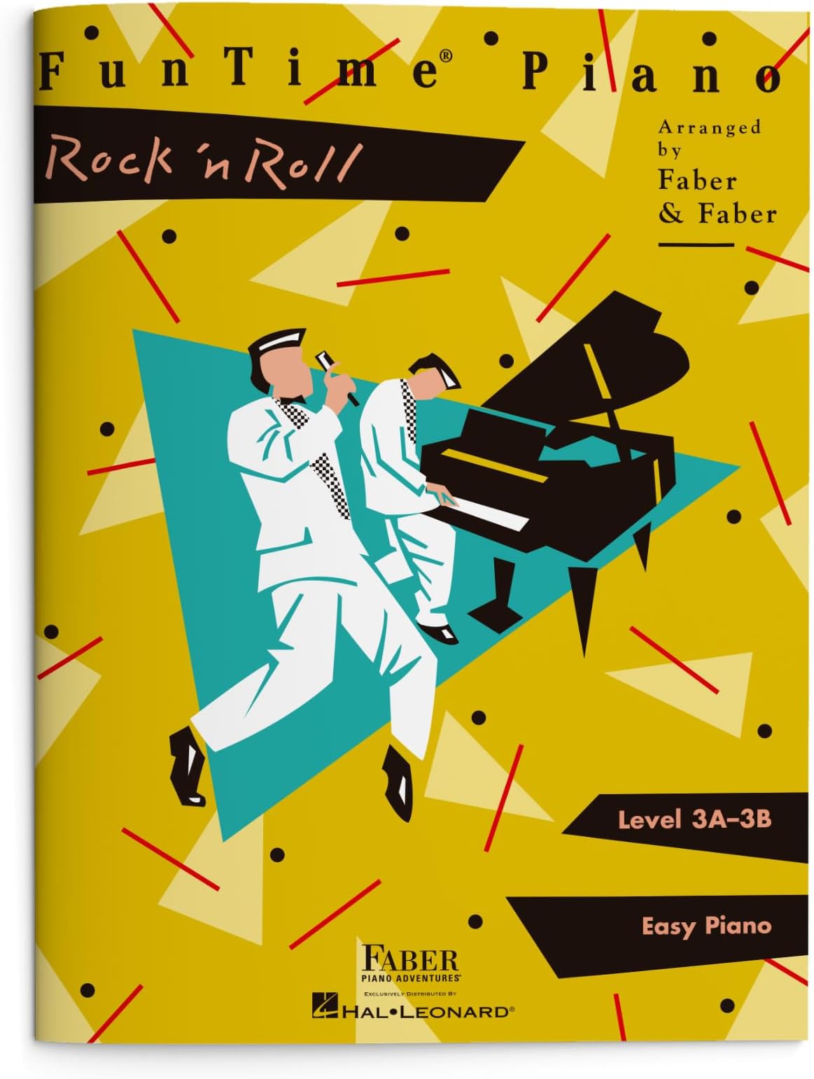 FunTime Piano: Rock n Roll - Level 3A 3B | Early Intermediate Piano Songbook for Students | Classic Rock Sheet Music for Piano Players | Faber Piano Adventures with Arranged Hits