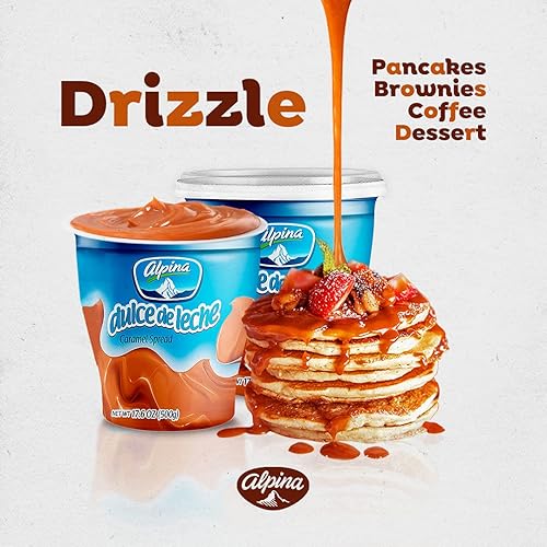 Miniatura 3 de Dulce de Leche de Alpina  Arequipe Alpina  Salsa de caramelo indulgente  Combina con pasteles, manzanas o sobre helado  Ideal para Alfajores, Obleas