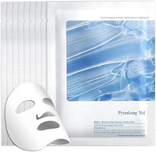 Pyunkang Yul Highly Moisturizing Essence Mask Pack 10 Sheets - Deep Hydration, Soothing for Sensitive Skin, Vegan Zero-Irritation