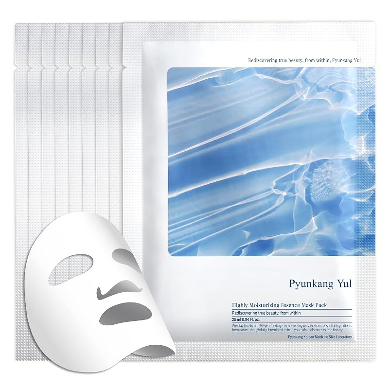 Máscara facial hidratante Pyunkang Yul com ceramida, 10 unidades
