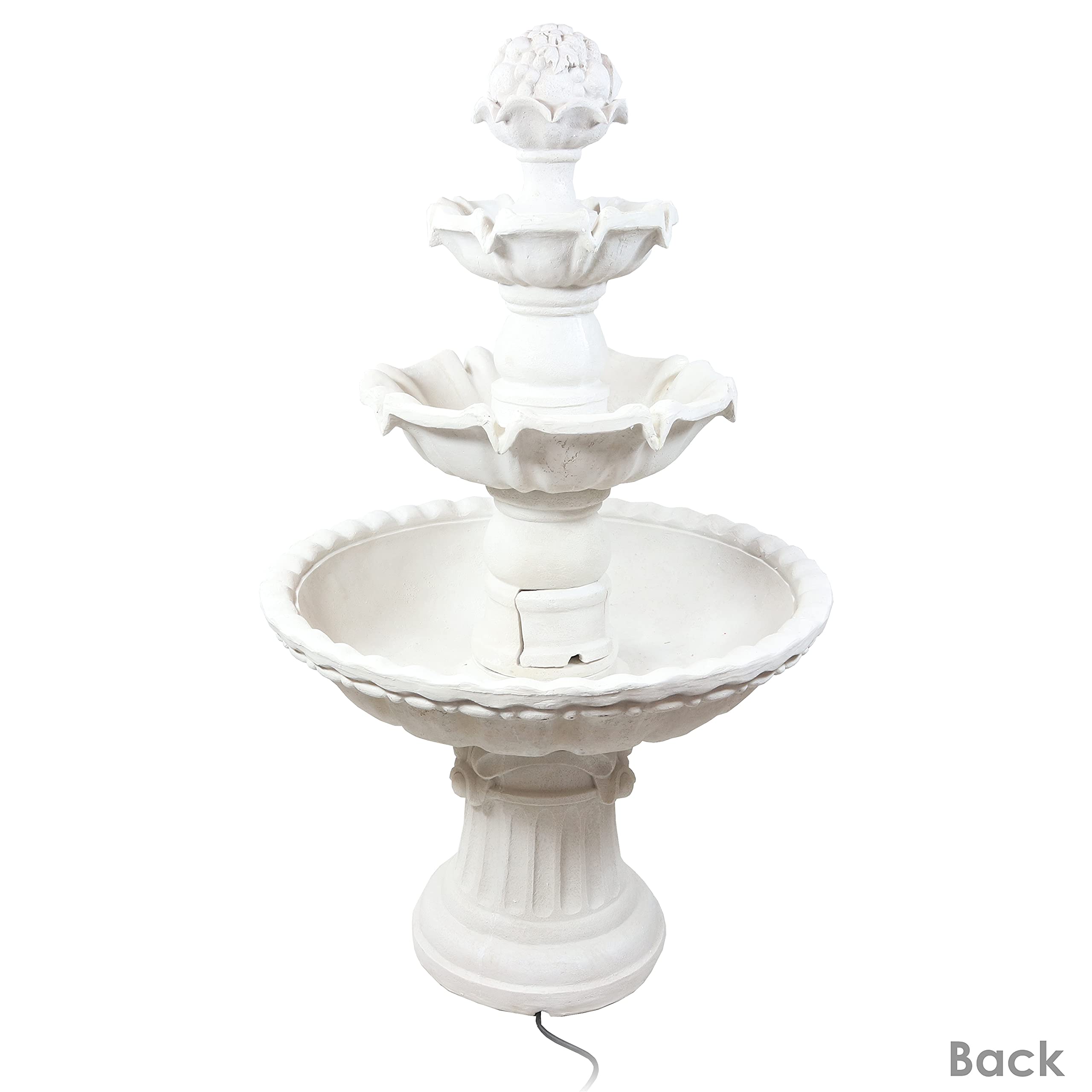 Amazon.com : Sunnydaze 52-Inch 3-Tier Outdoor Water Fountain