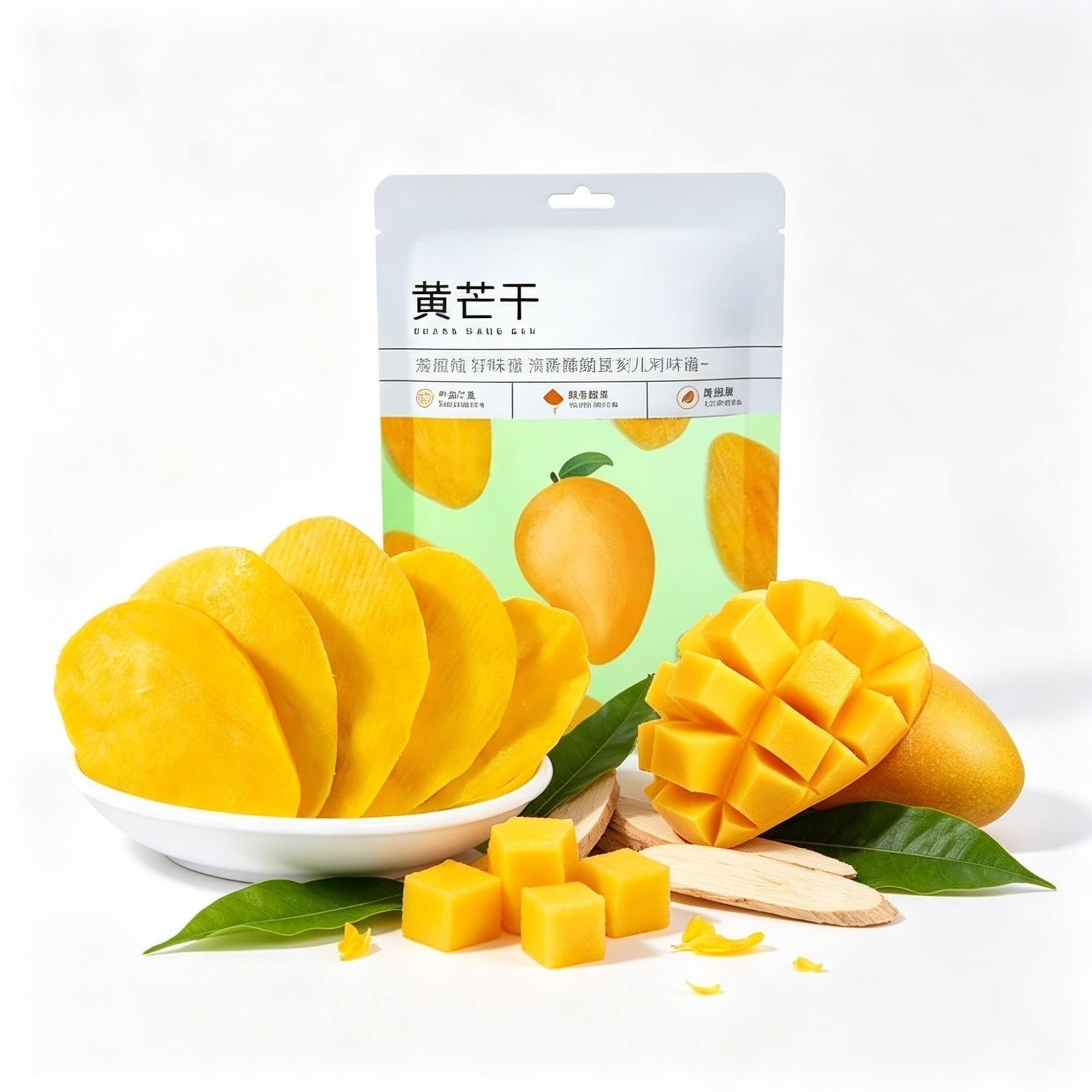 Getrocknete Mangoscheiben, 500 g, süßer Kausnack