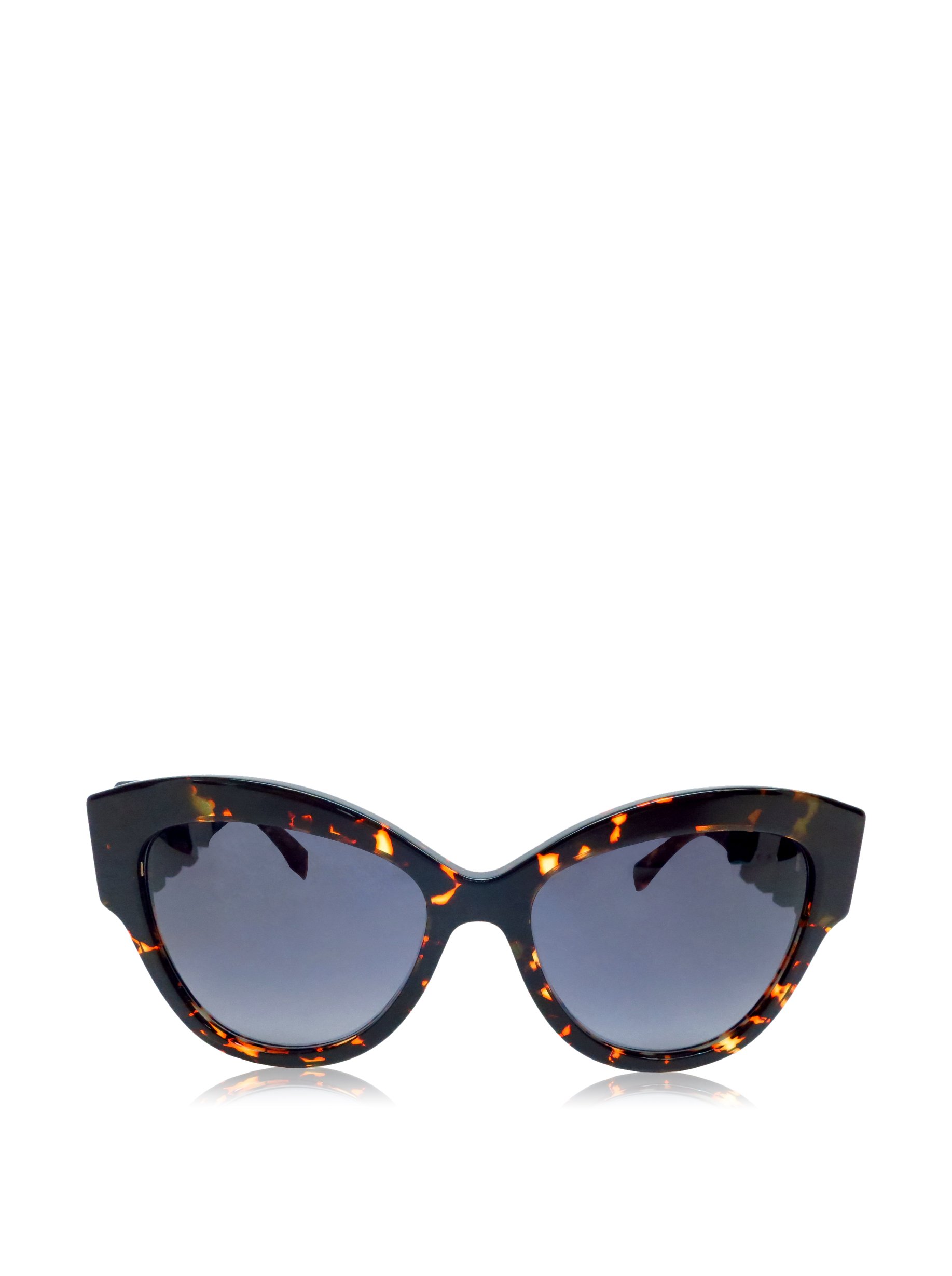 Fendi Special Edition Sunnies FF0139S N6DHD Havana Spotted Crystals Black & Case Fendi FF Diamonds Oval Havana 53mm Sunglasses | Neiman Marcus main image 3