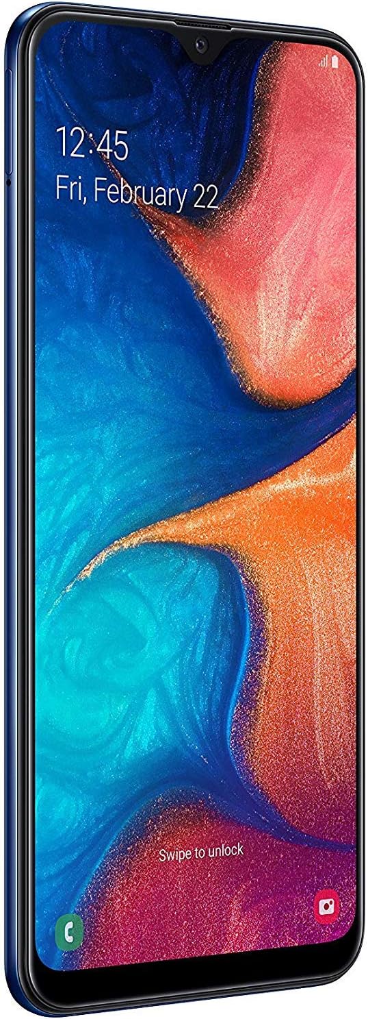 Samsung Galaxy A20e Dual-SIM 32GB 5.8-Inch HD+ 13MP Camera Android 9 Pie UK Version Smartphone – Blue (Renewed)