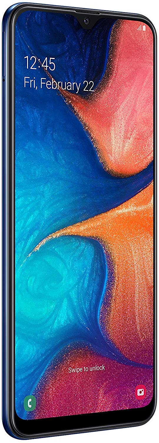 Samsung Galaxy A20e Dual-SIM 32GB 5.8-Inch HD+ 13MP Camera Android 9 Pie UK Version Smartphone – Blue (Renewed)