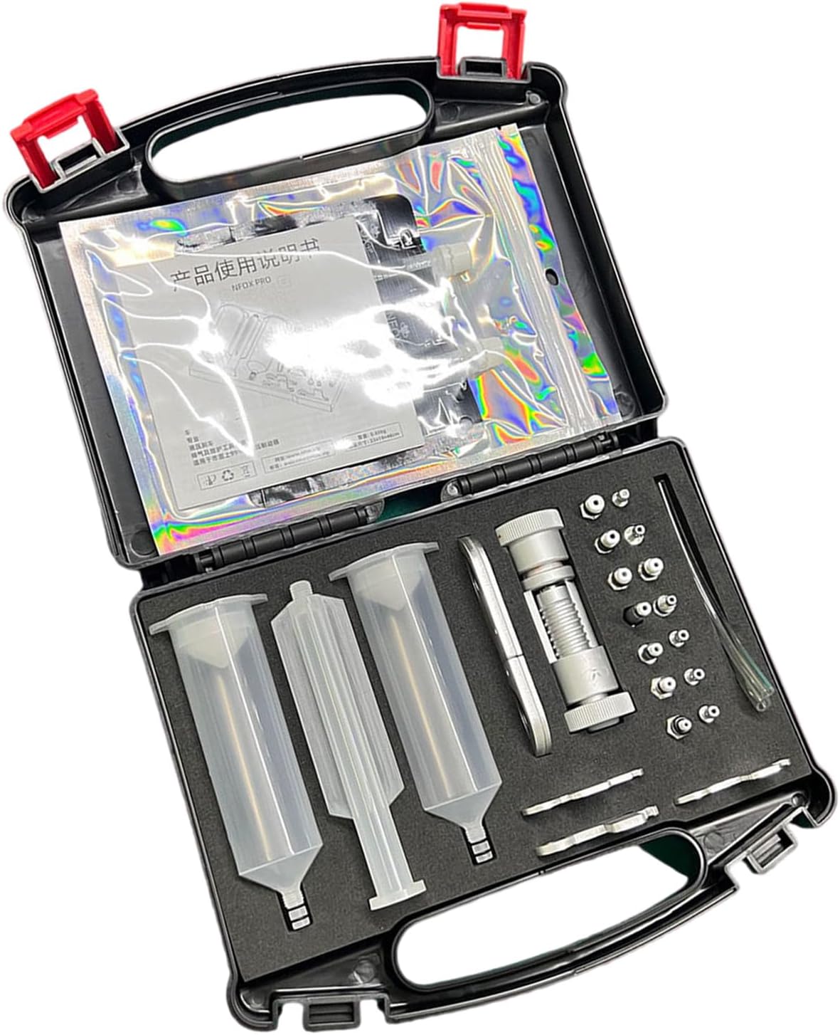 Mjaie Bicycles Brake Bleed Kits Hydraulic Disc Bleeding Tool Road Bike Discs Brakes Oil Bleeds Set Easy to Use Disc Bleed Exhaust