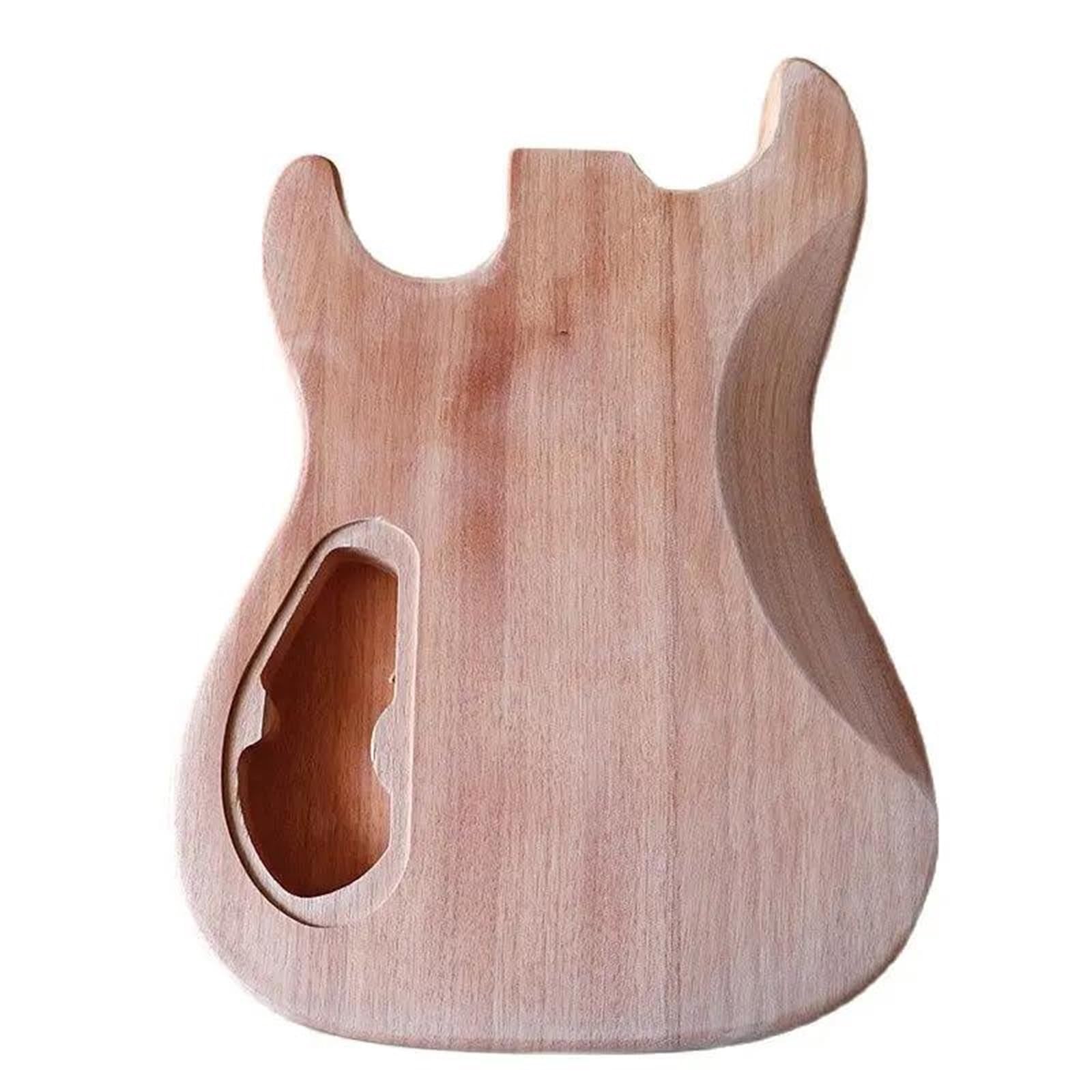 Unfinished Guitar Body Solid Okoume Wood Electric Guitar Body With Pickup Hole