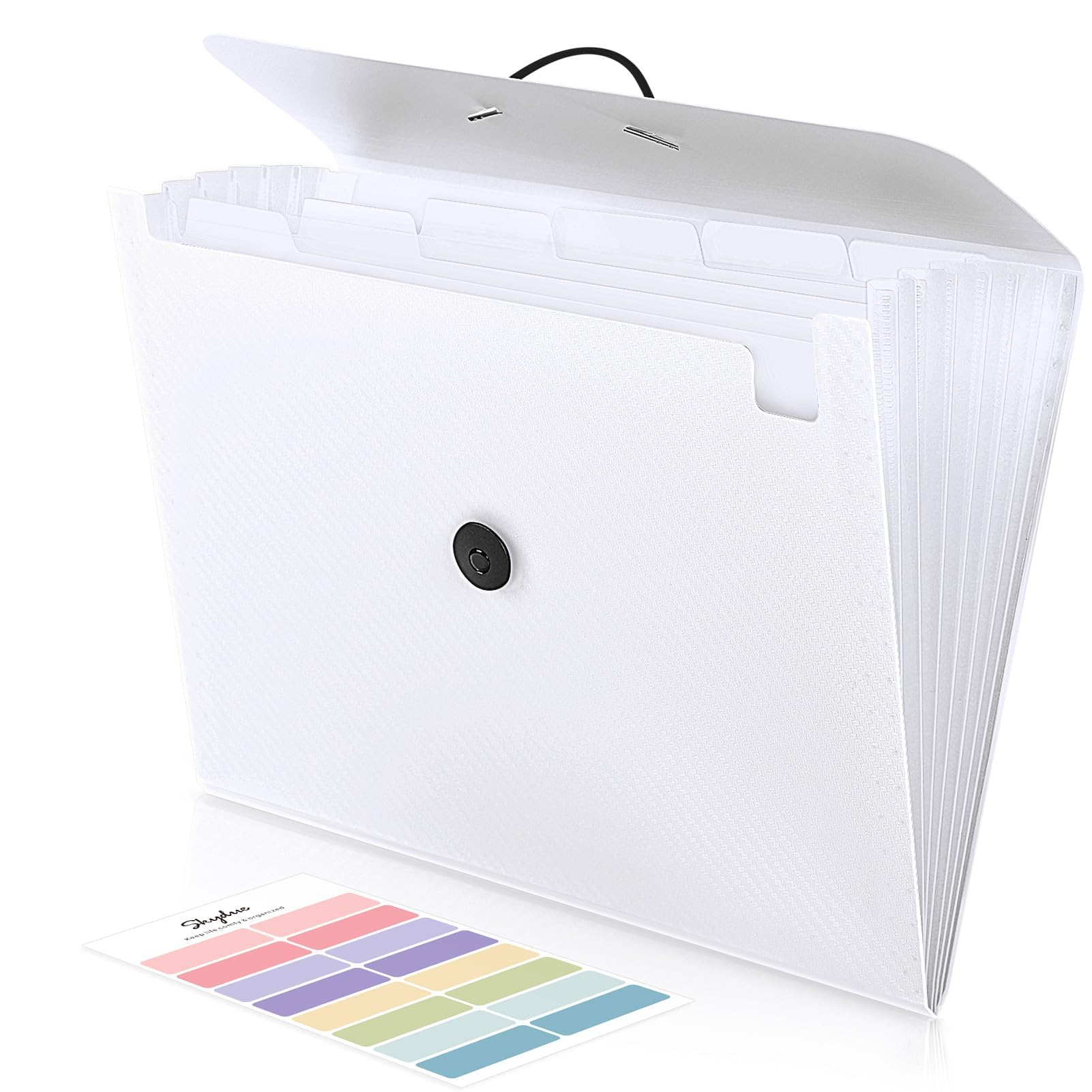 File Folder, Accordion File Organizer, 7 Pocket, Letter