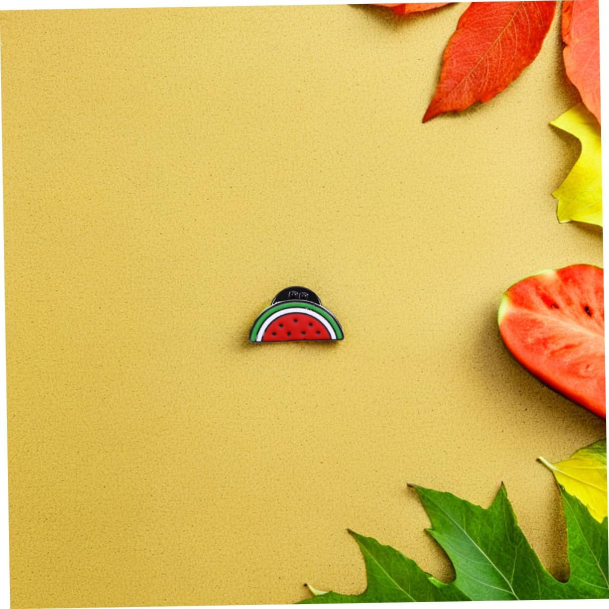 COLLBATH Watermelon Enamel Pin Set 3pcs Cartoon Brooch for Boys and Girls Hawaiian Birthday Party Accessory