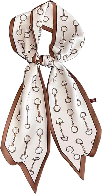 kcctoo 59 Long Silk Like Head Scarf Womens Fashion Square Neck Satin Scarfs for Bag Hair Scarves Gift 59 * 5.9