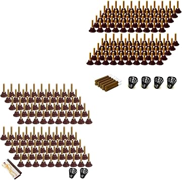 210Pcs Moxibustion Sticks and 200Pcs Self-Stick Base, 5-Years Moxa Cone Moxi Stick for Chinese Traditional AiJiu, 6Pcs Protective Cover and 2Pcs Acupoint Map