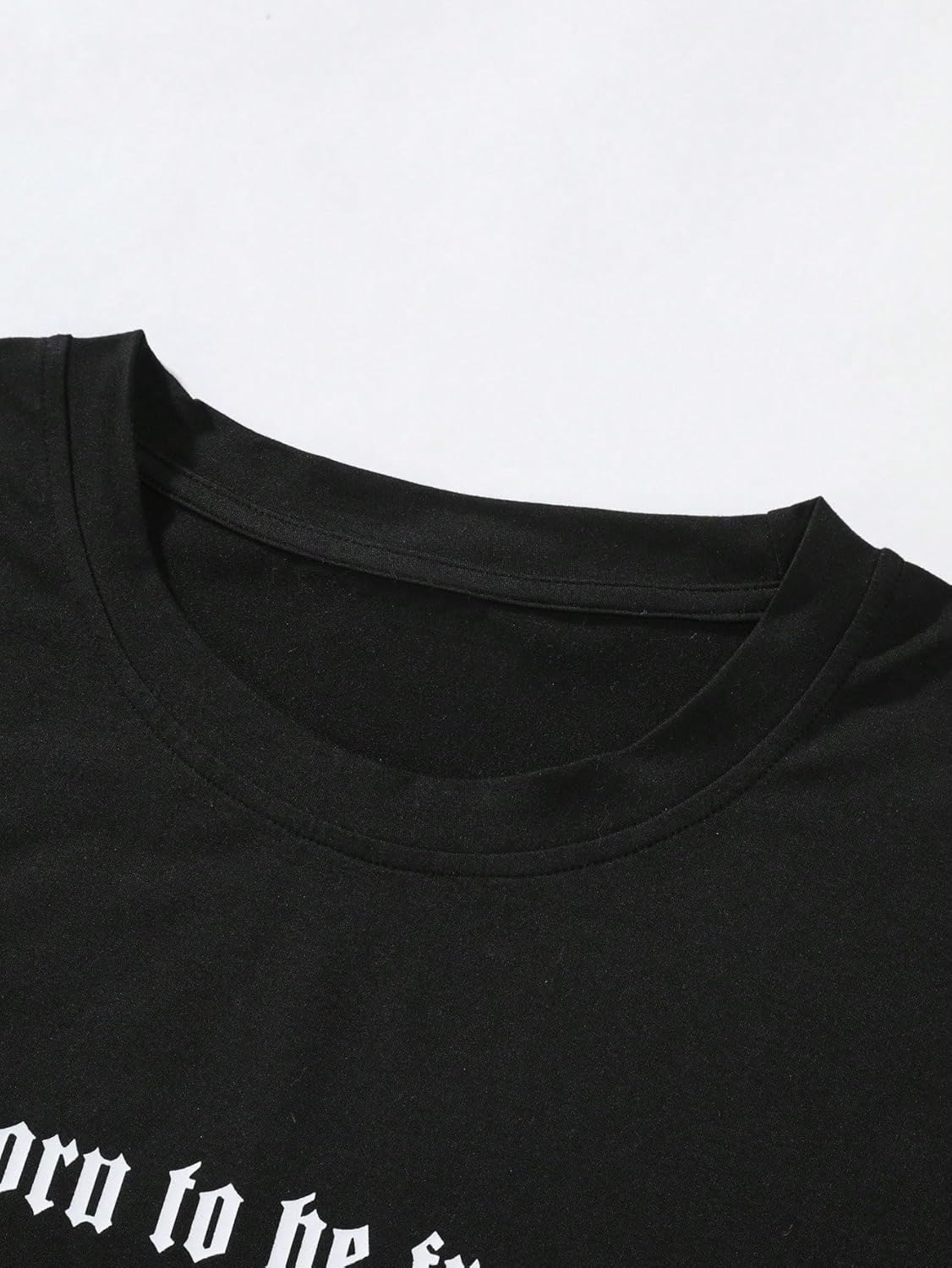 GORGLITTER Men's Novelty Casual Letter Graphic Crewneck T-Shirt Half Sleeve Oversized Tee Top - Image 6