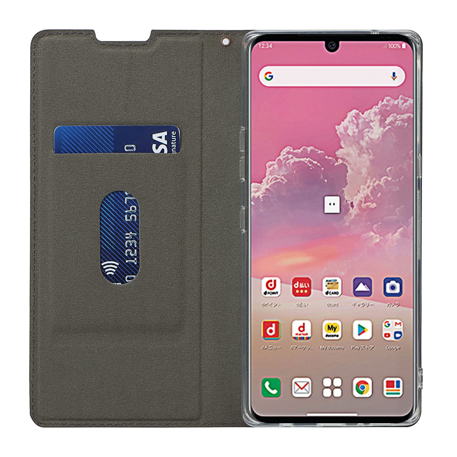 Amazon.co.jp: Eastwave for LG Velvet L-52A ケース 手帳型 ドコモ L