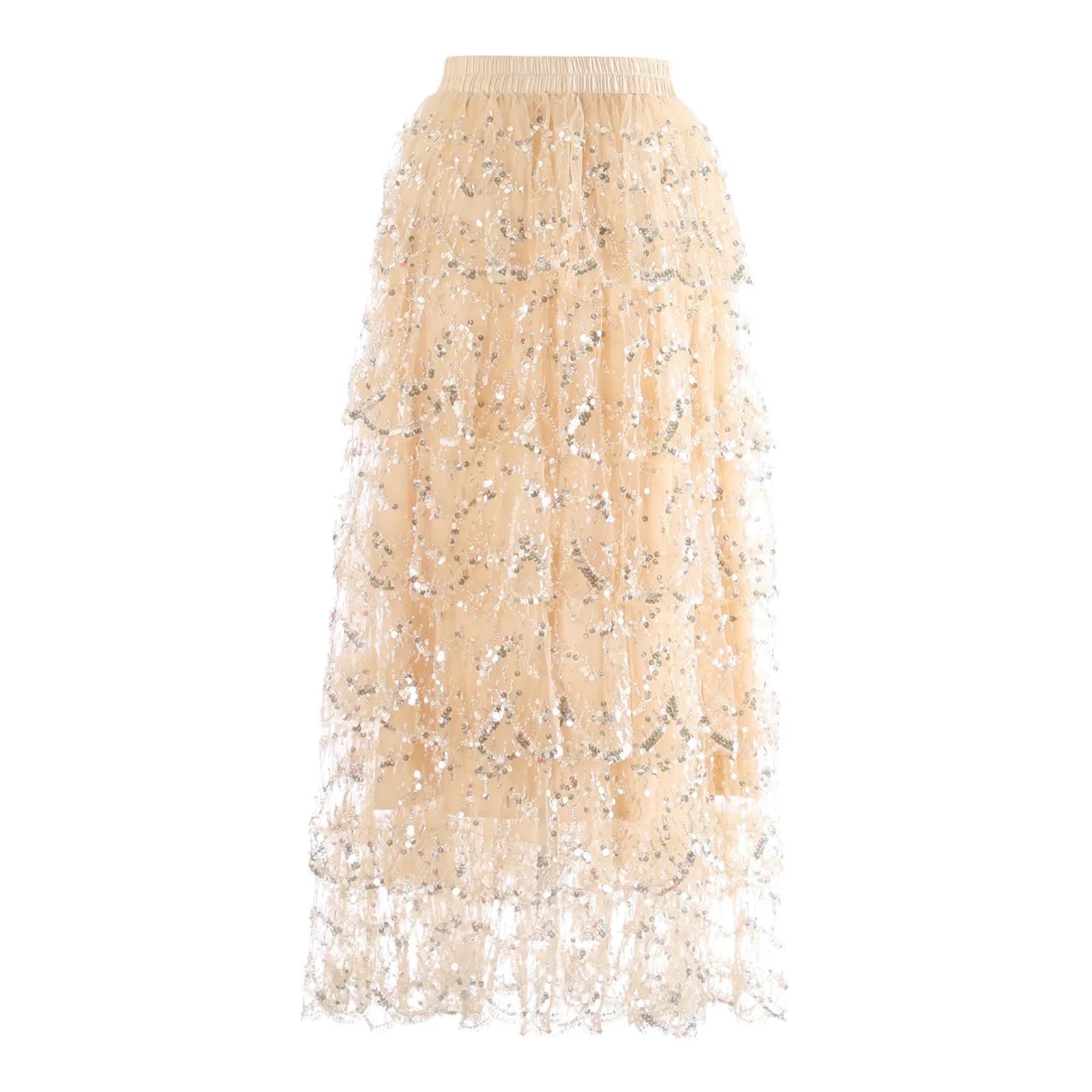 Gonna lunga for torta con gonna in rete paillettes for l'industria pesante