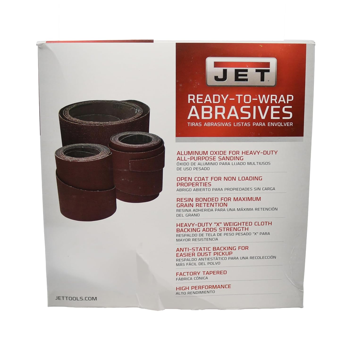JET 10" Ready-to-Wrap Sandpaper, 120 Grit (60-1120)