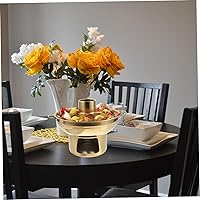 Vista 2 de Juego de barbacoa de acero inoxidable para hacer fondue de 7.1 in, chino Shabu Shabu, olla caliente, cacerola, olla para derretir chocolate