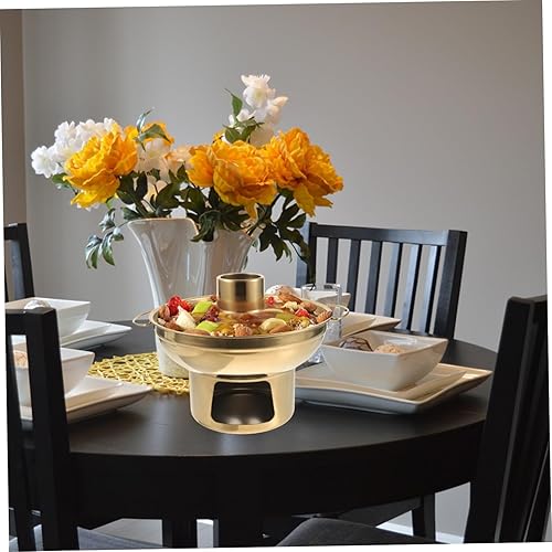 Miniatura 2 de Juego de barbacoa de acero inoxidable para hacer fondue de 7.1 in, chino Shabu Shabu, olla caliente, cacerola, olla para derretir chocolate,